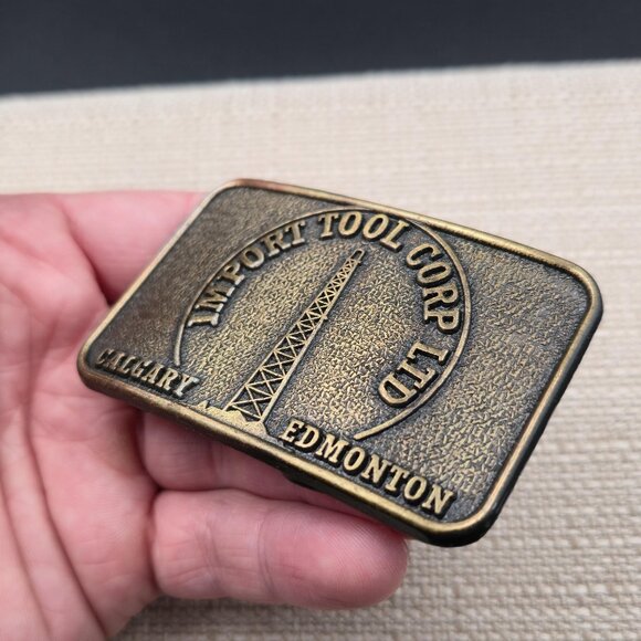 Import Tool Corp Calgary Edmonton Canada Vintage Belt Buckle B888 - Picture 3 of 6